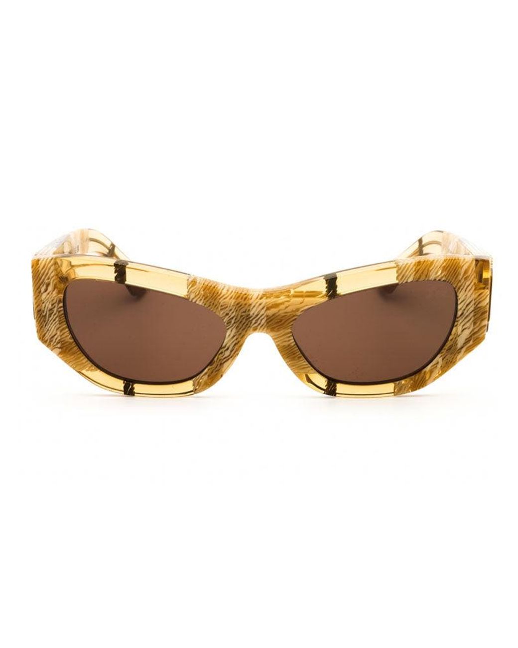 Burberry Brown Sunglasses Cat Eye Full Rim, Check Frame And Lens Be4450U415773