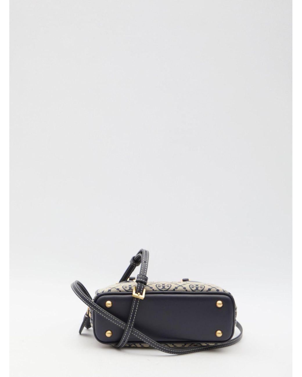 Tory Burch Mini T Monogram Jacquard Swing Bag in Blue | Lyst
