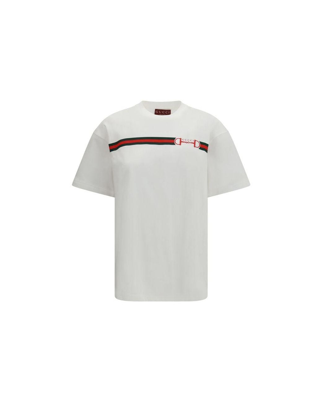 Gucci White Cotton T-Shirt