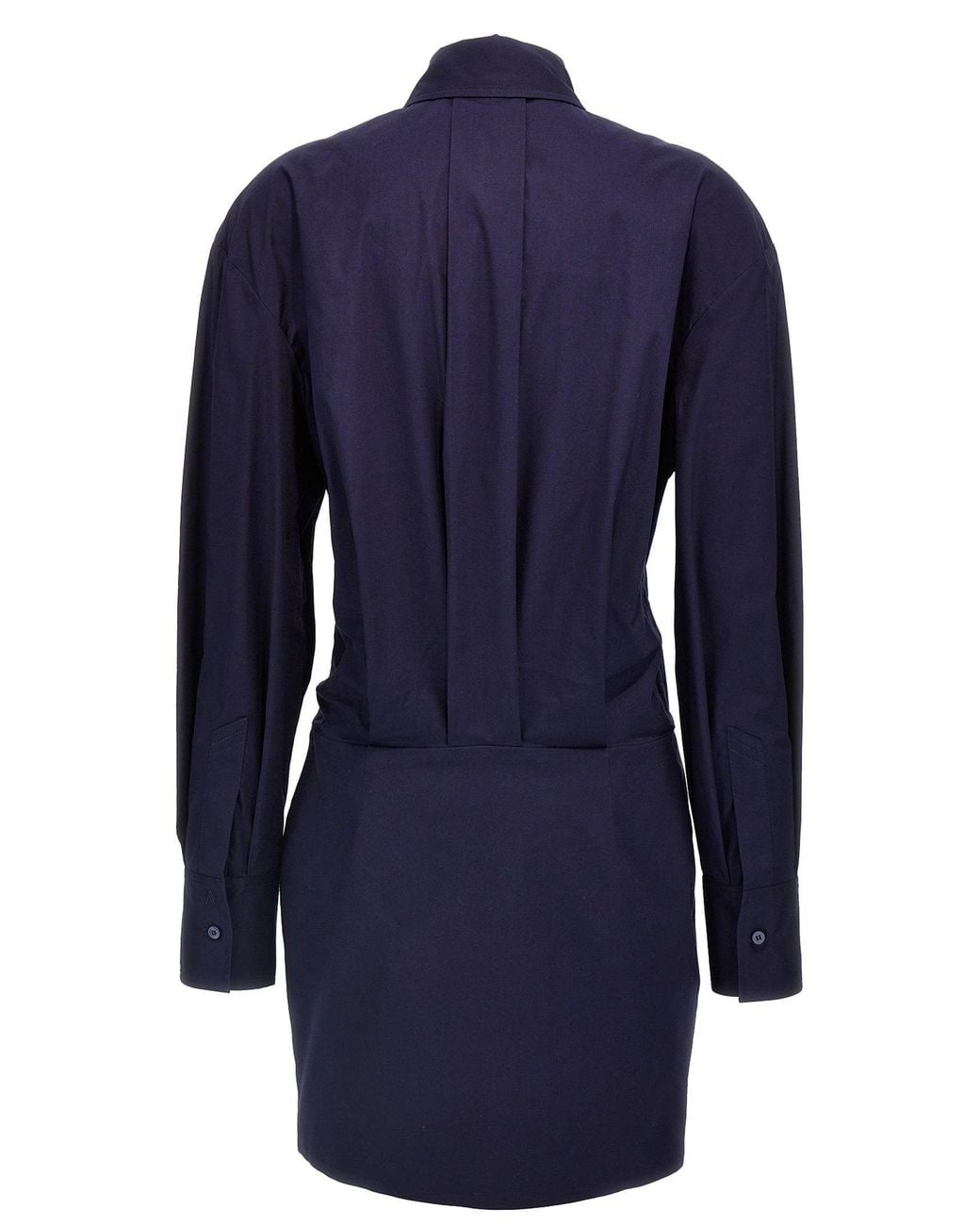 The Attico Blue Chemisier Dress