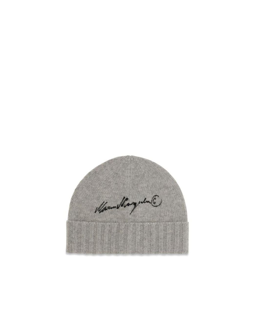 MM6 by Maison Margiela Gray Wool Oves Aries Beanie Accessory