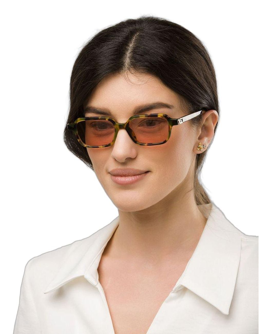Furla Multicolor Sunglasses Burgundy-Glossy Havana Burgundy/Glossy Acetate Eyewear