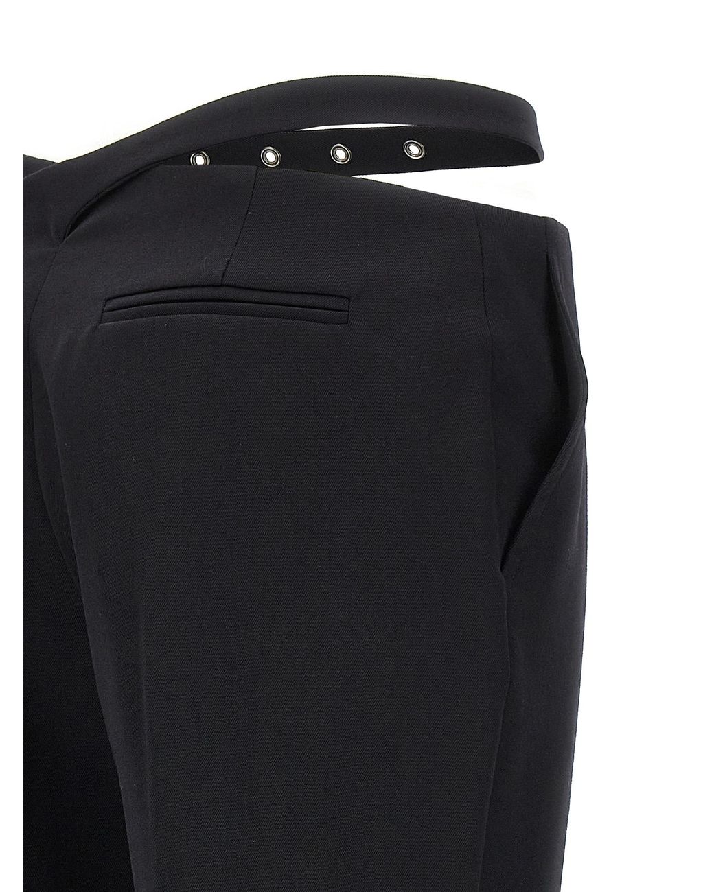 The Attico Blue Cut Out Pants