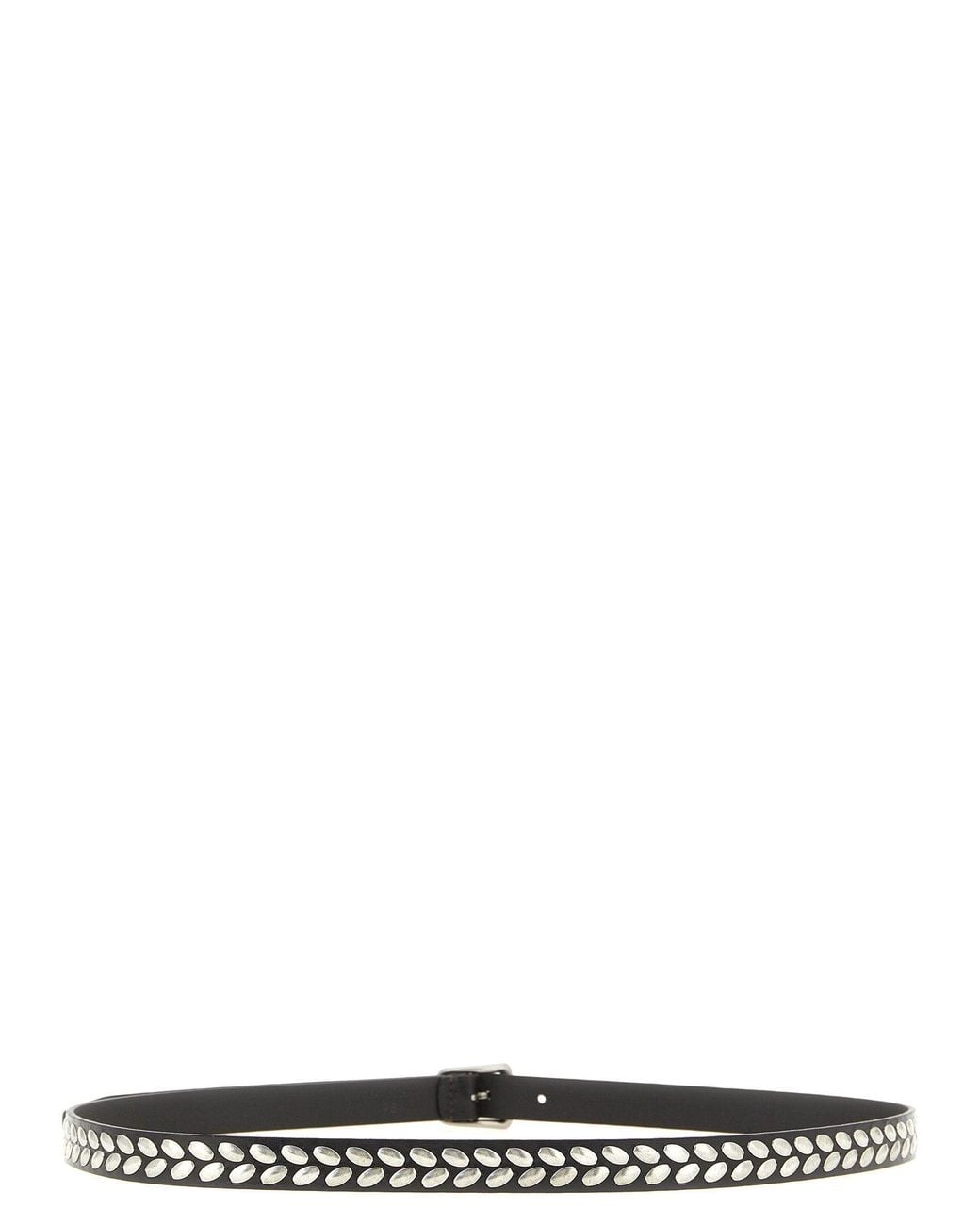 Lemaire Black Almond Stud Belt for men