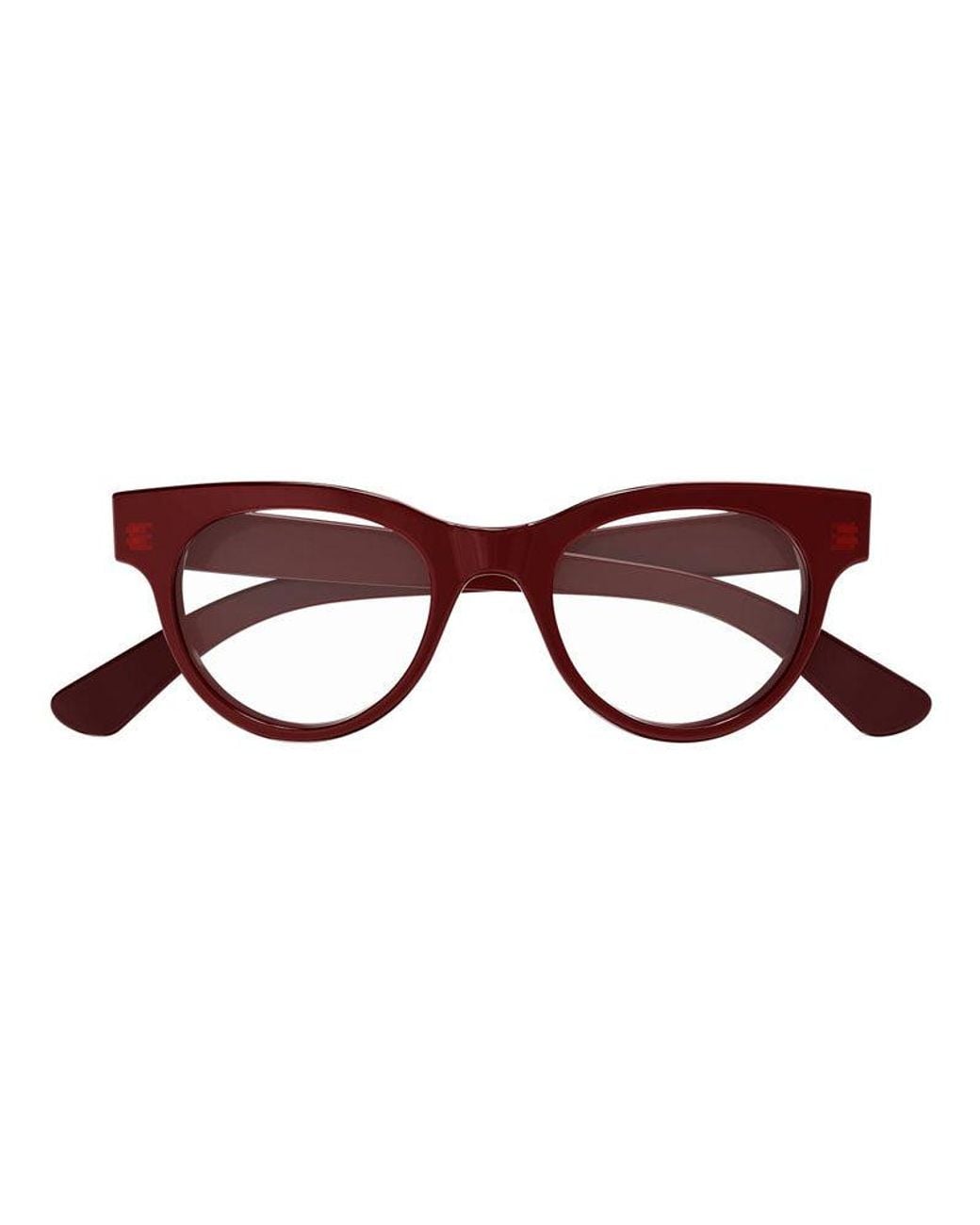 Gucci Brown Eyeglasses Square Full Rim, Burgundy Frame And Clear Demo Lens Gg1792O004