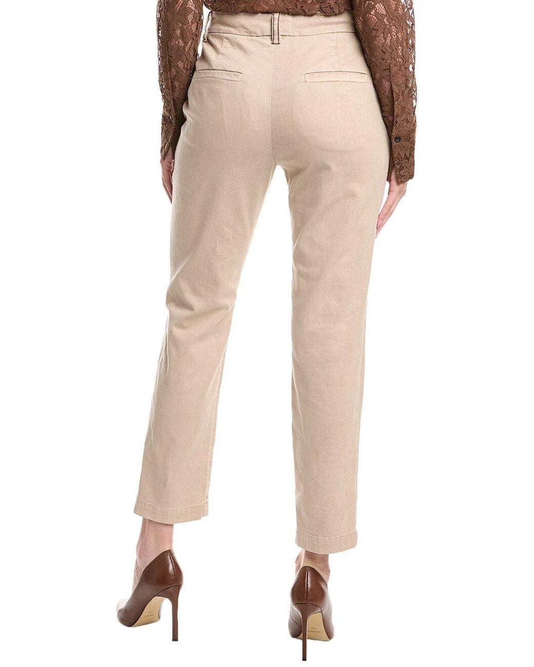 Brunello Cucinelli Natural Light Straight Trousers