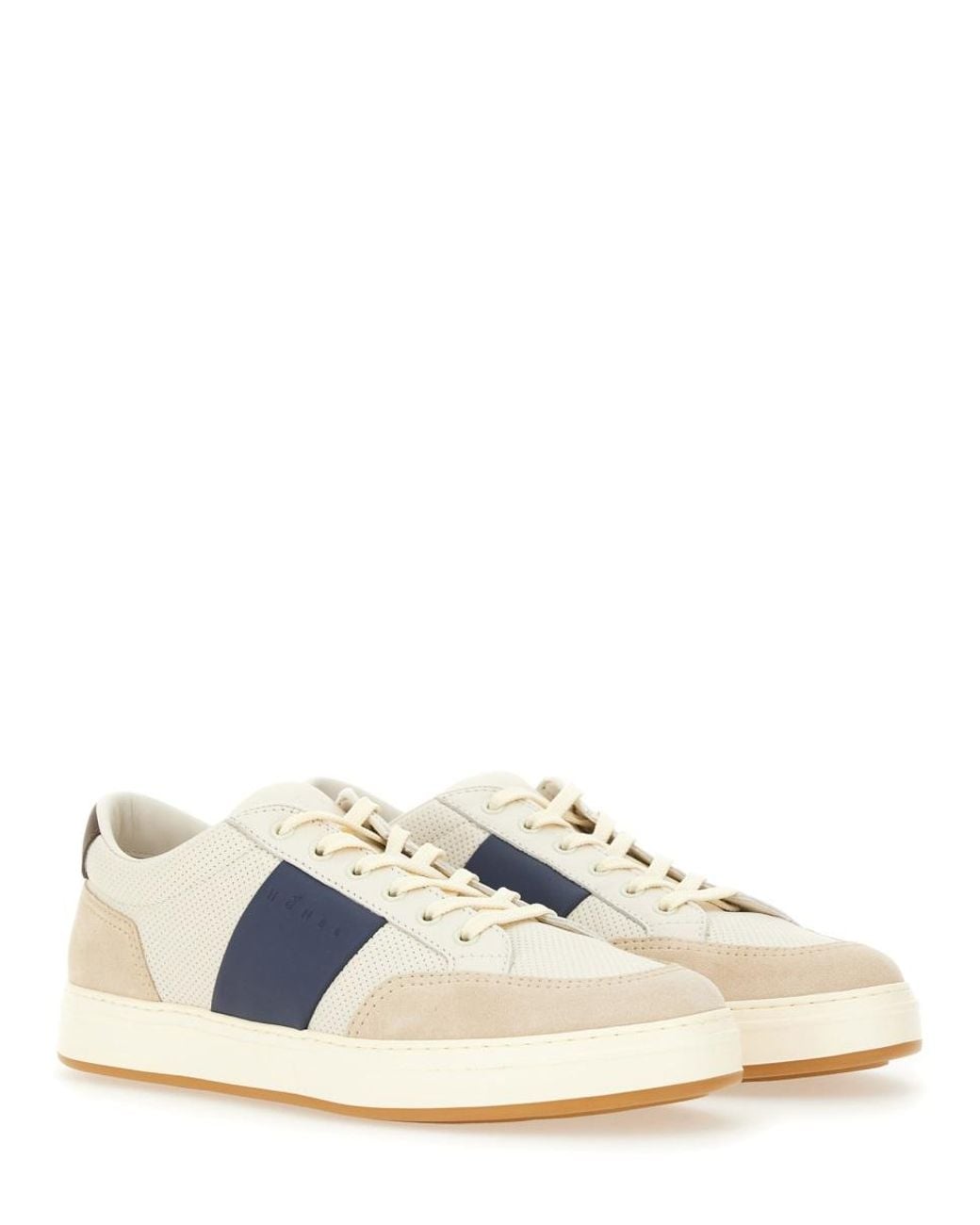 Hogan White Hogan Calfskin Sneakers for men