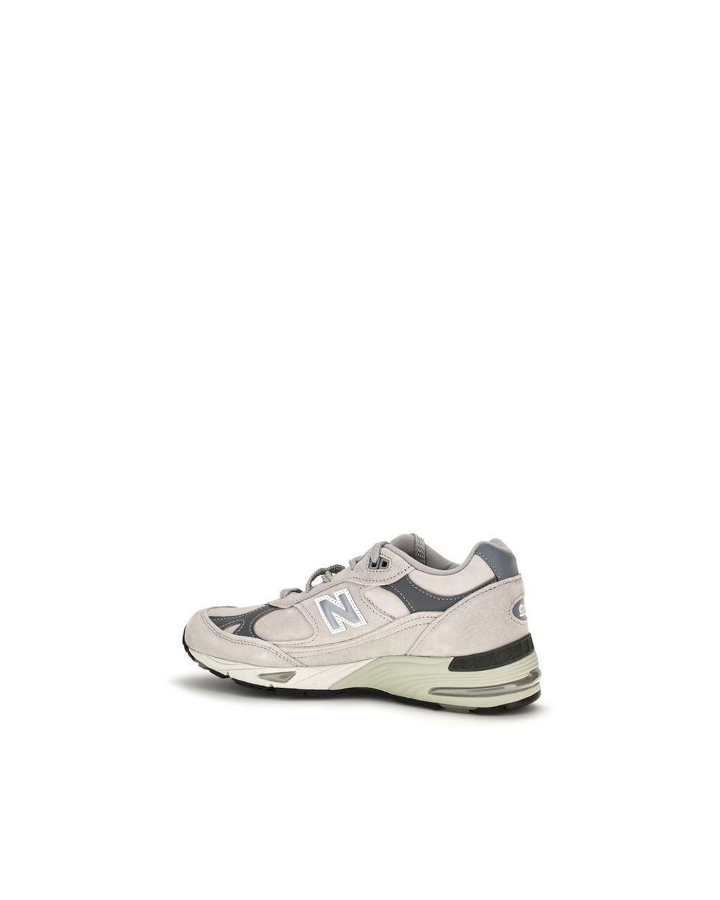 New Balance White Suede Leather Athletic Sneakers