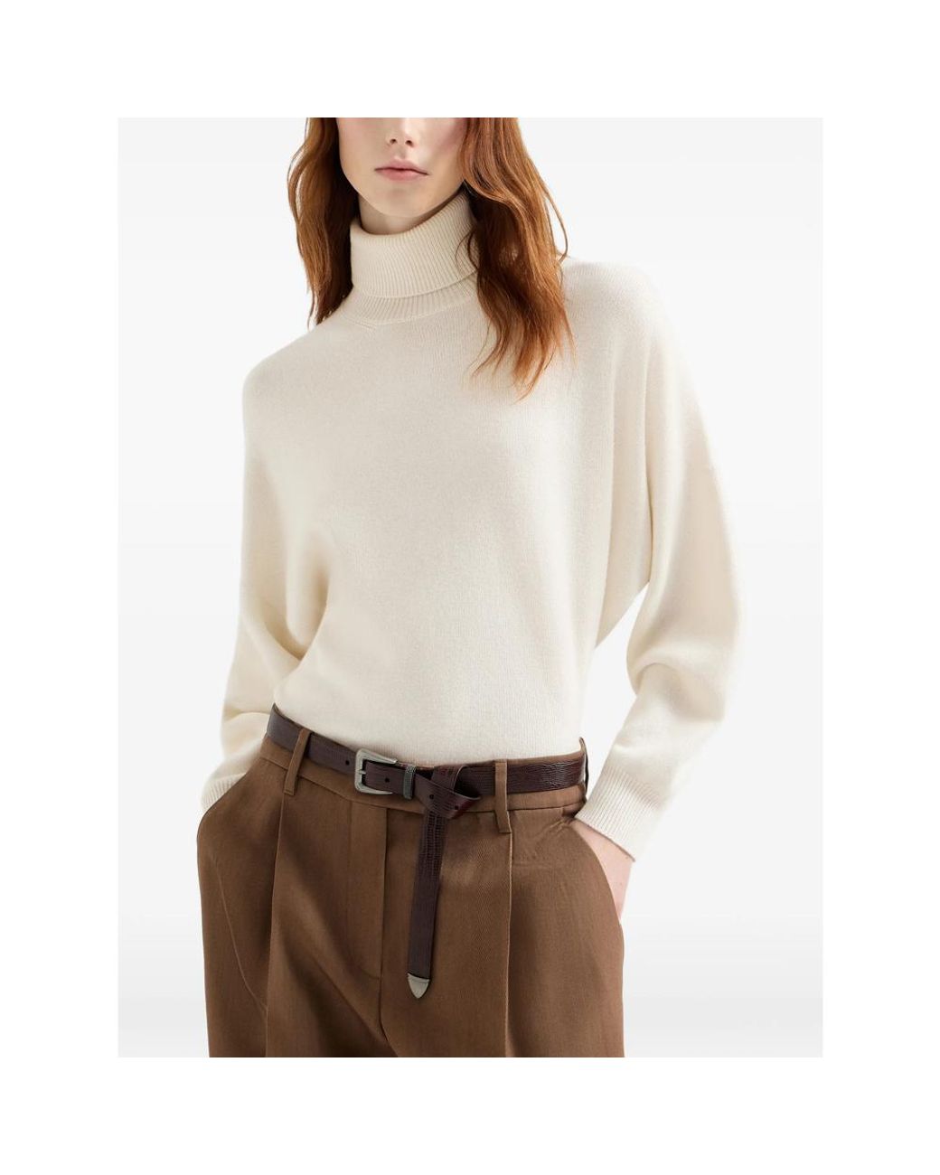Brunello Cucinelli White Neutrals Knitwear