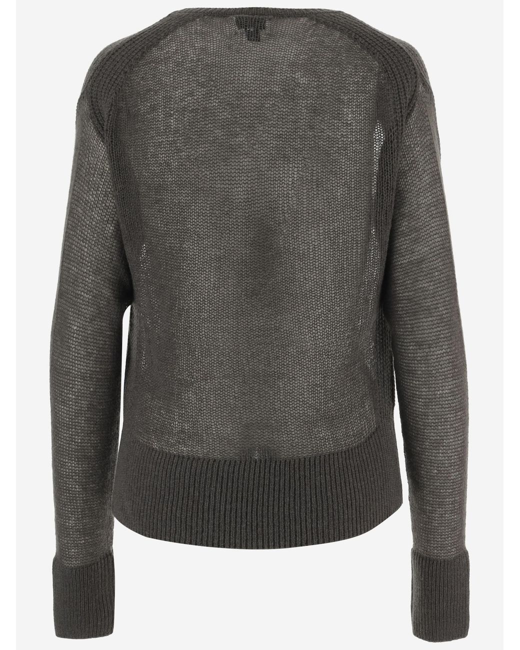 Sa Su Phi Gray Cashmere Crew Neck Sweater