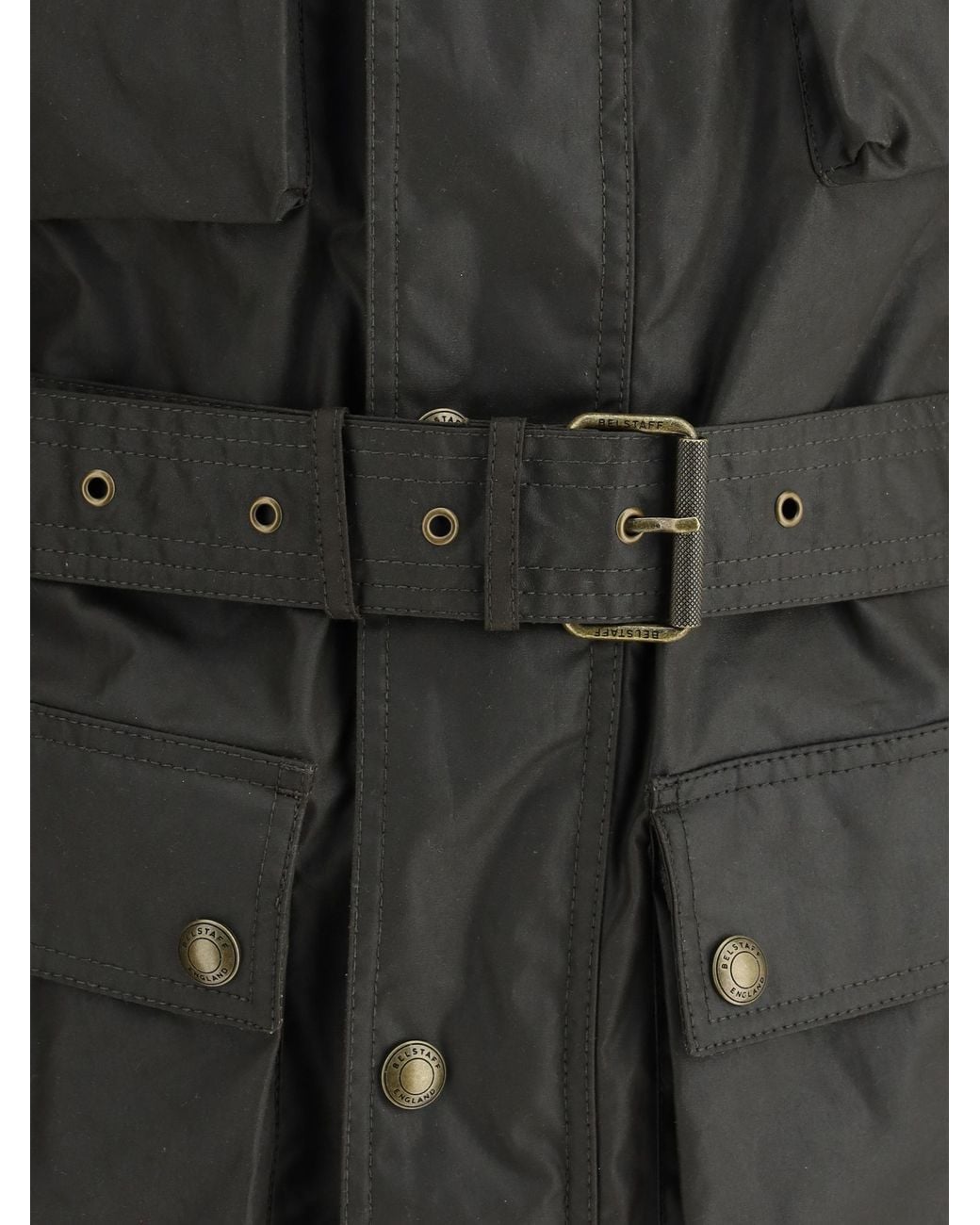 Belstaff Black Jacket Trailmaster Cotton for men