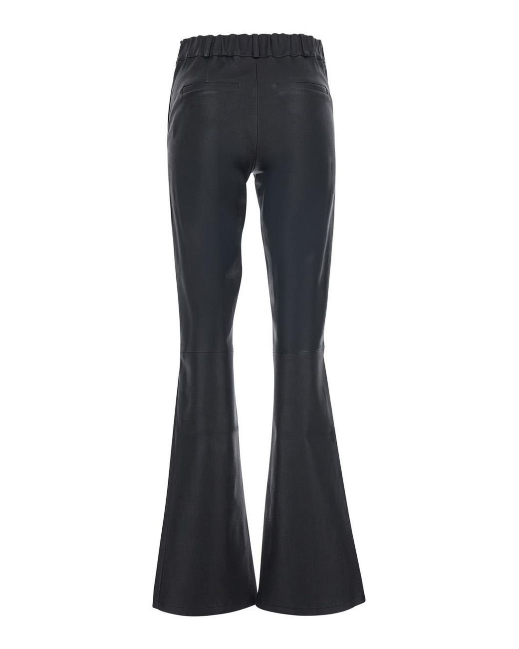 Arma Blue Leather Lucia Pants Trousers