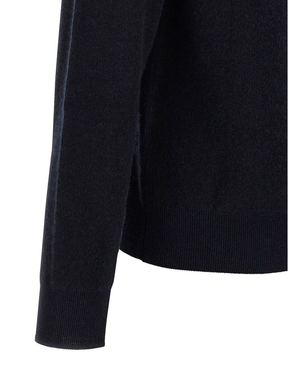 Brioni Blue Cashmere-Wool Blend Sweater for men