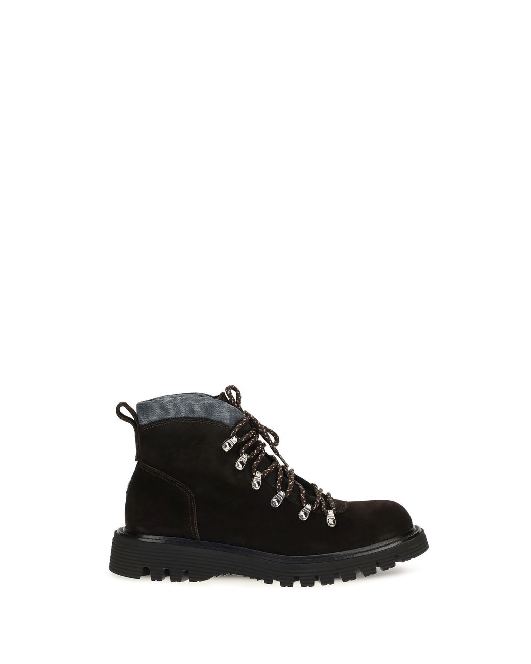Fratelli Rossetti Black Suede Lace-Up Boots Upper: Suede; Sole: Rubber for men