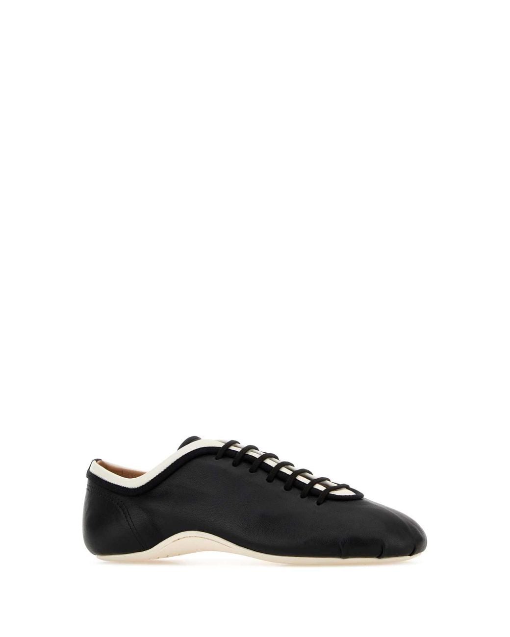 Dries Van Noten Black Leather Sneakers