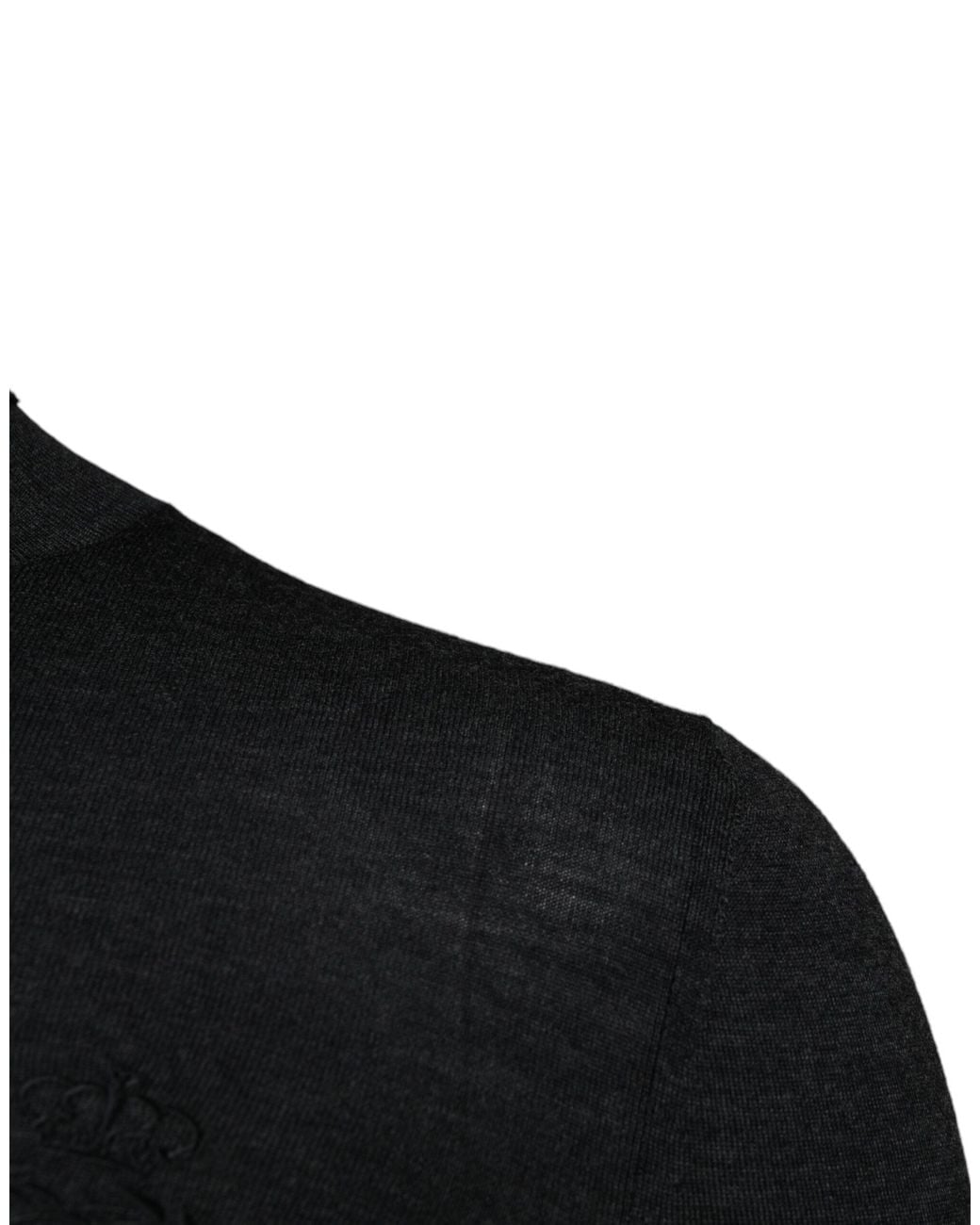 Dolce & Gabbana Black Wool Turtle Neck Pullover Sweater Clothing for men