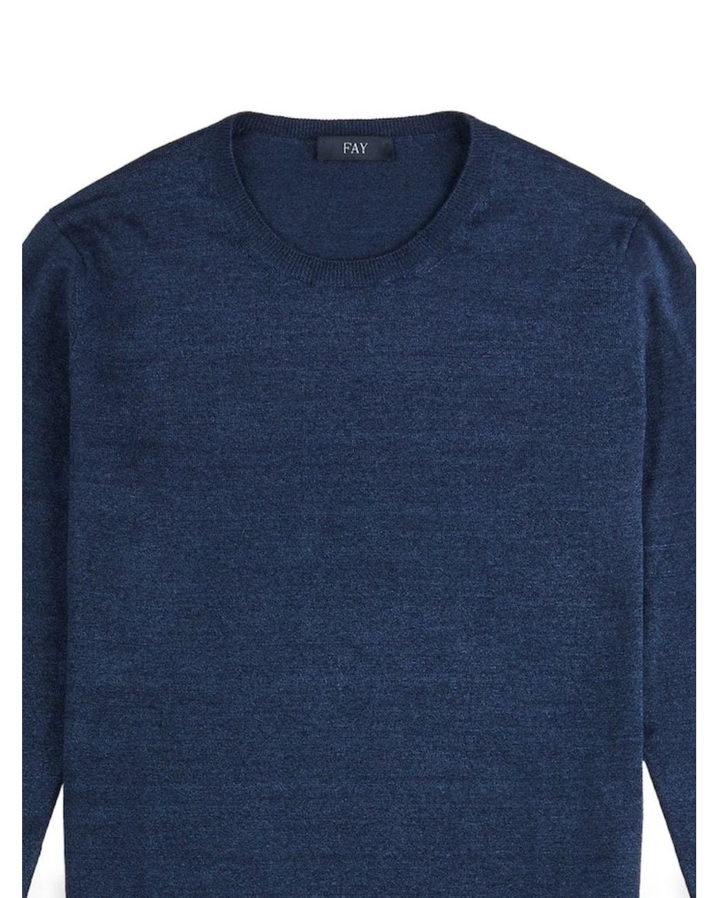 Fay Blue Sweaters for men