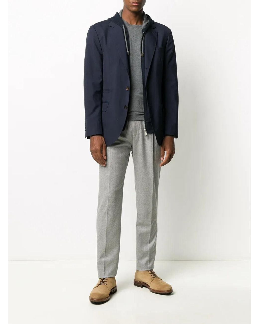 Brunello Cucinelli Gray Pants Me226E1740_C272 for men