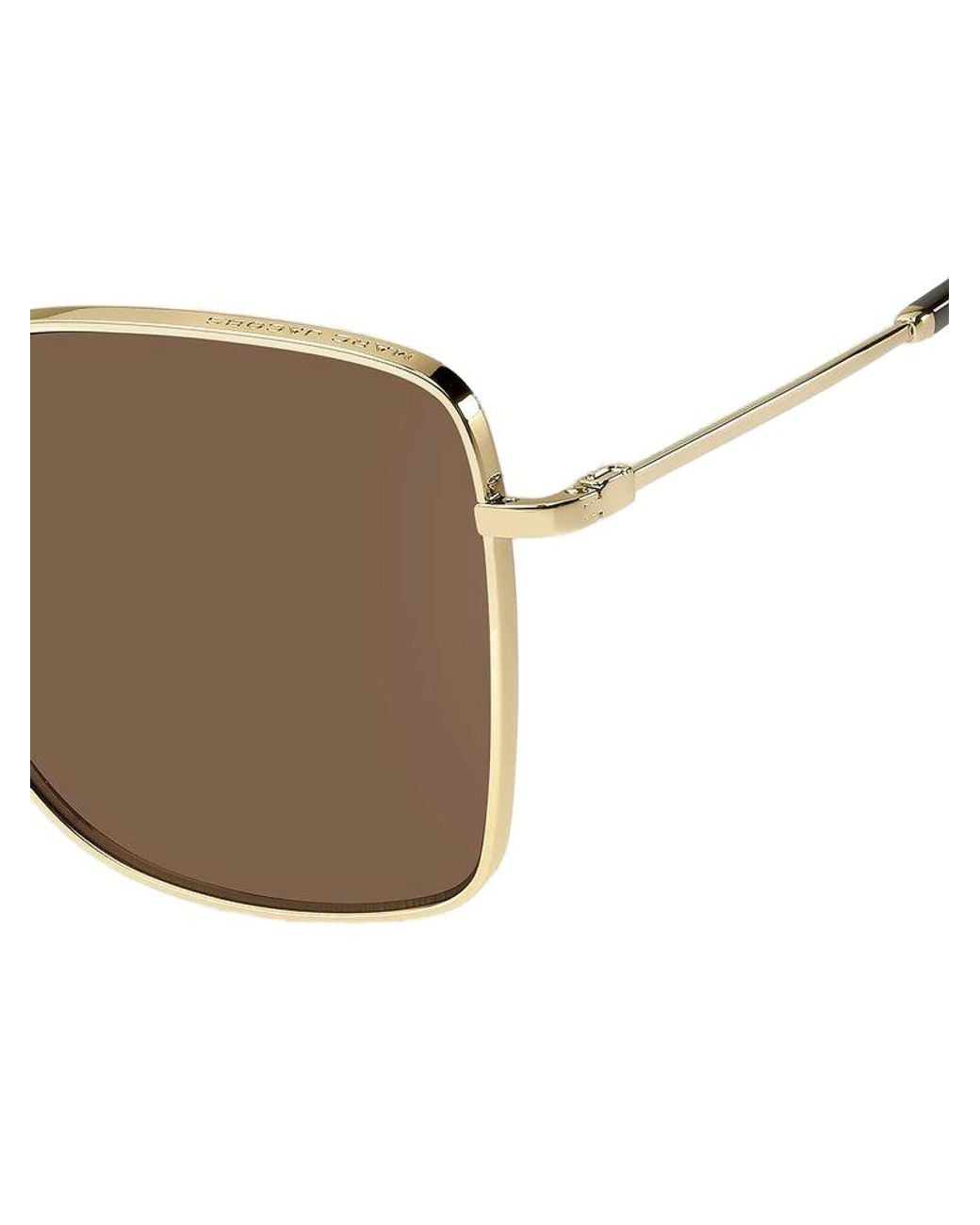 Marc Jacobs Brown Marc Jacobs Marc Metal Square-Frame Sunglasses
