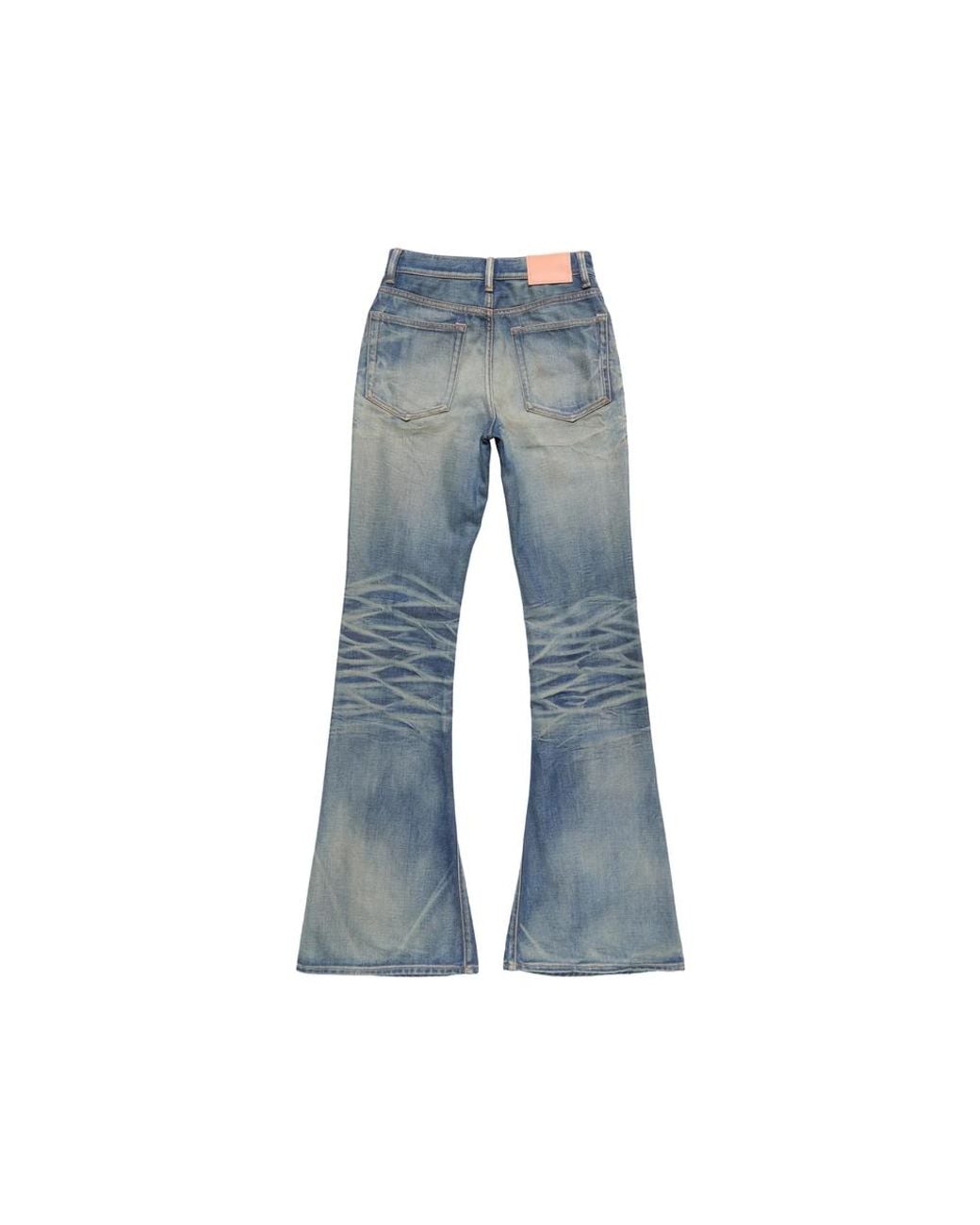Acne Blue Skinny Bootcut Jeans Cotton