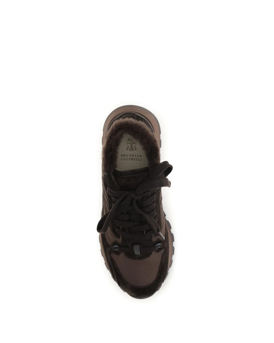 Brunello Cucinelli Black Calf Leather Sneakers Trainers