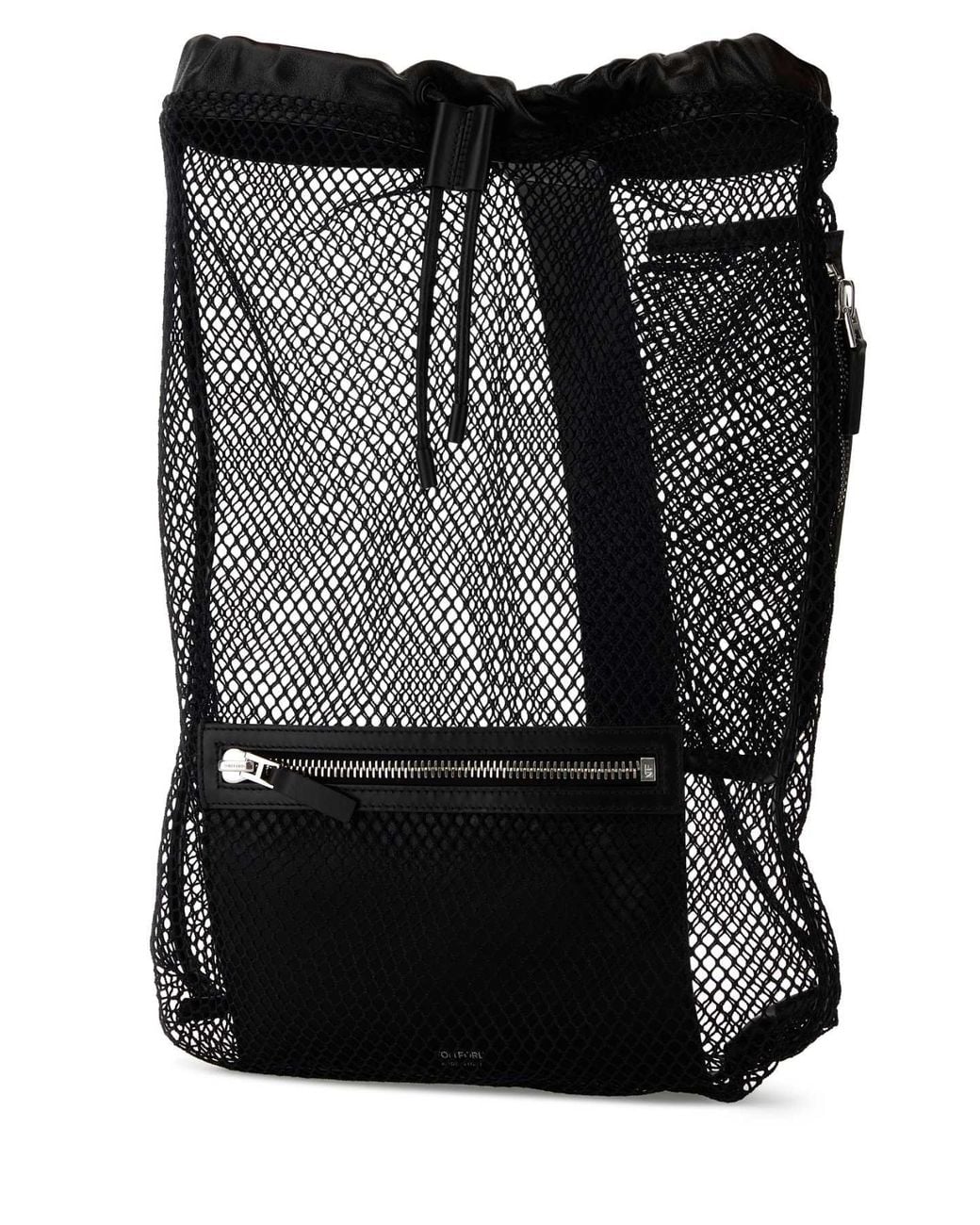 Tom Ford Black Mesh Backpack for men