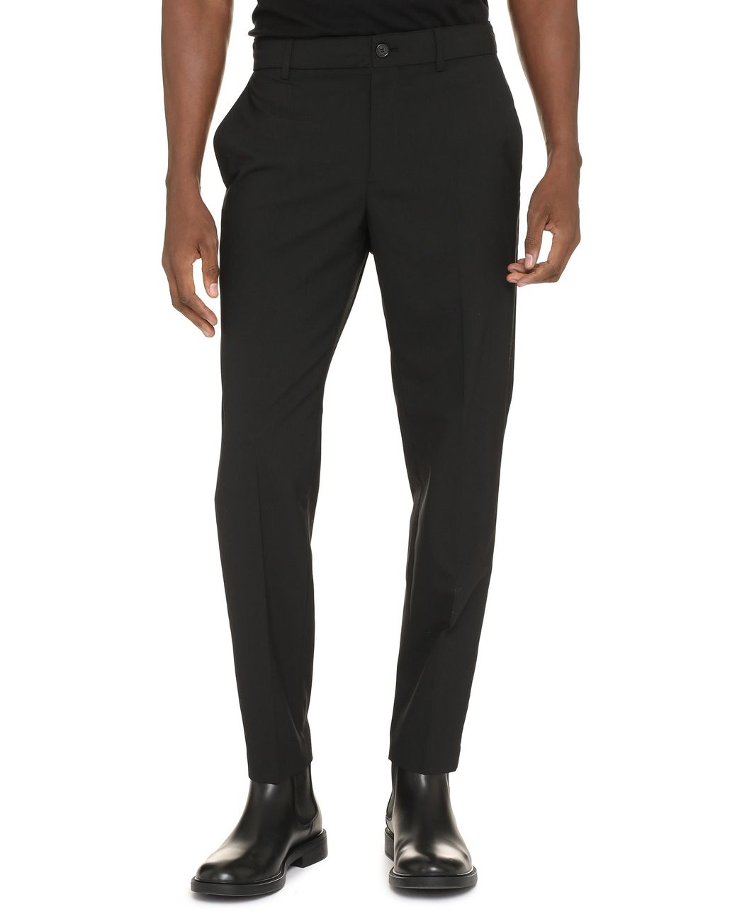 Department 5 Blue Wool-Blend Trousers for men