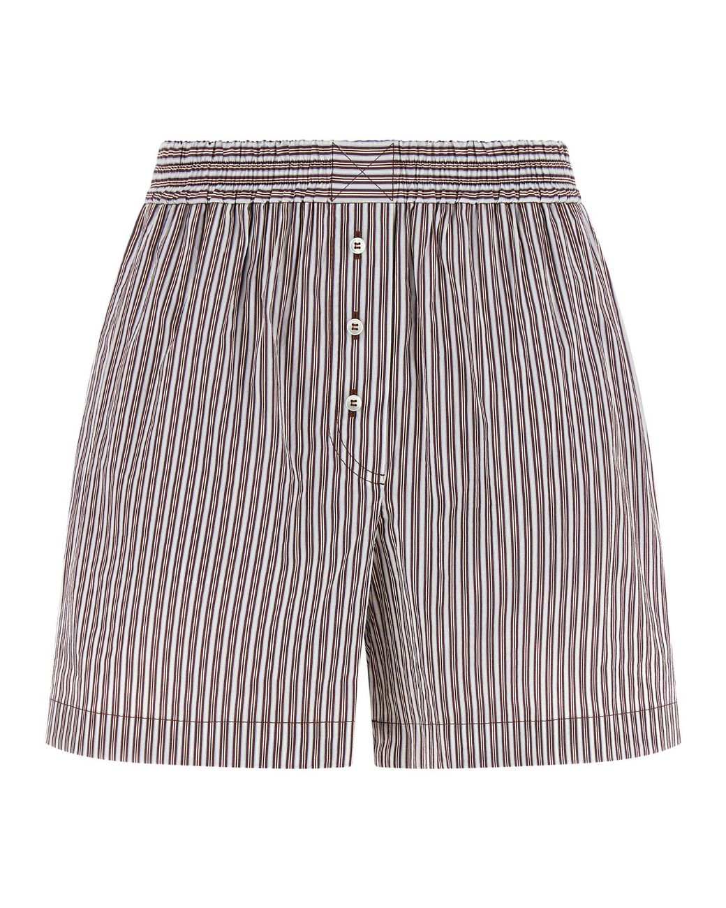Brunello Cucinelli Red Cotton Bermuda Shorts