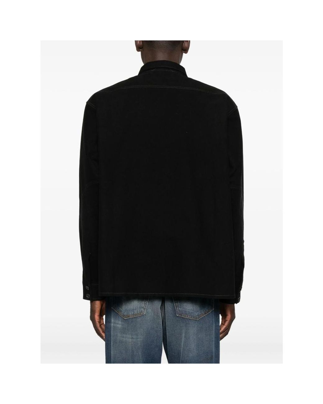 Chimala Black Point-Collar Shirt for men