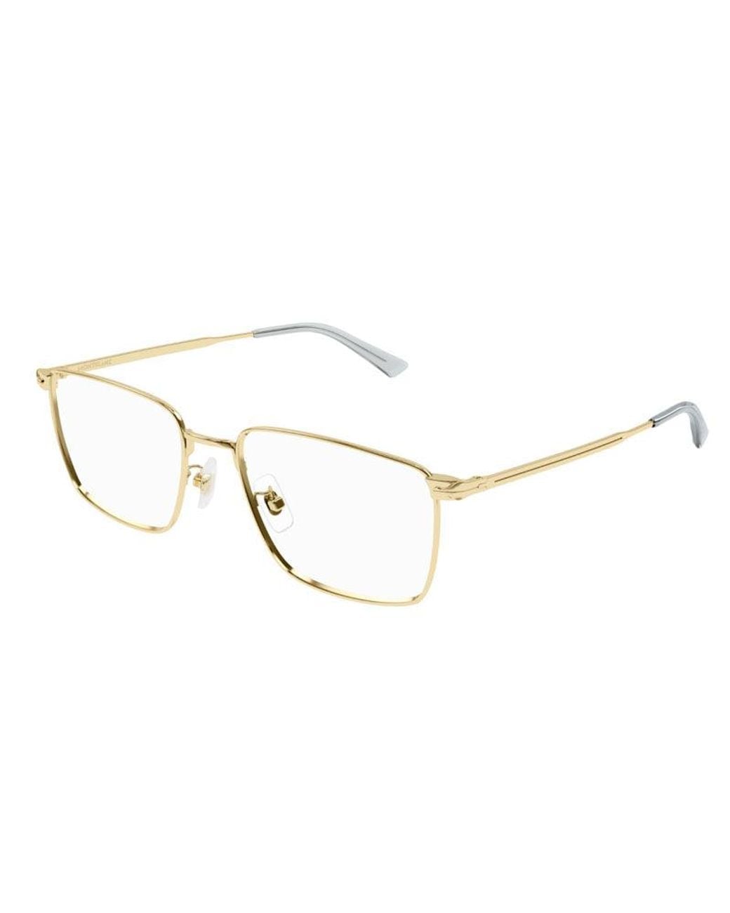 Montblanc White Eyeglasses Square Full Rim, Frame And Clear Demo Lens Mb0308O001 Sunglasses for men