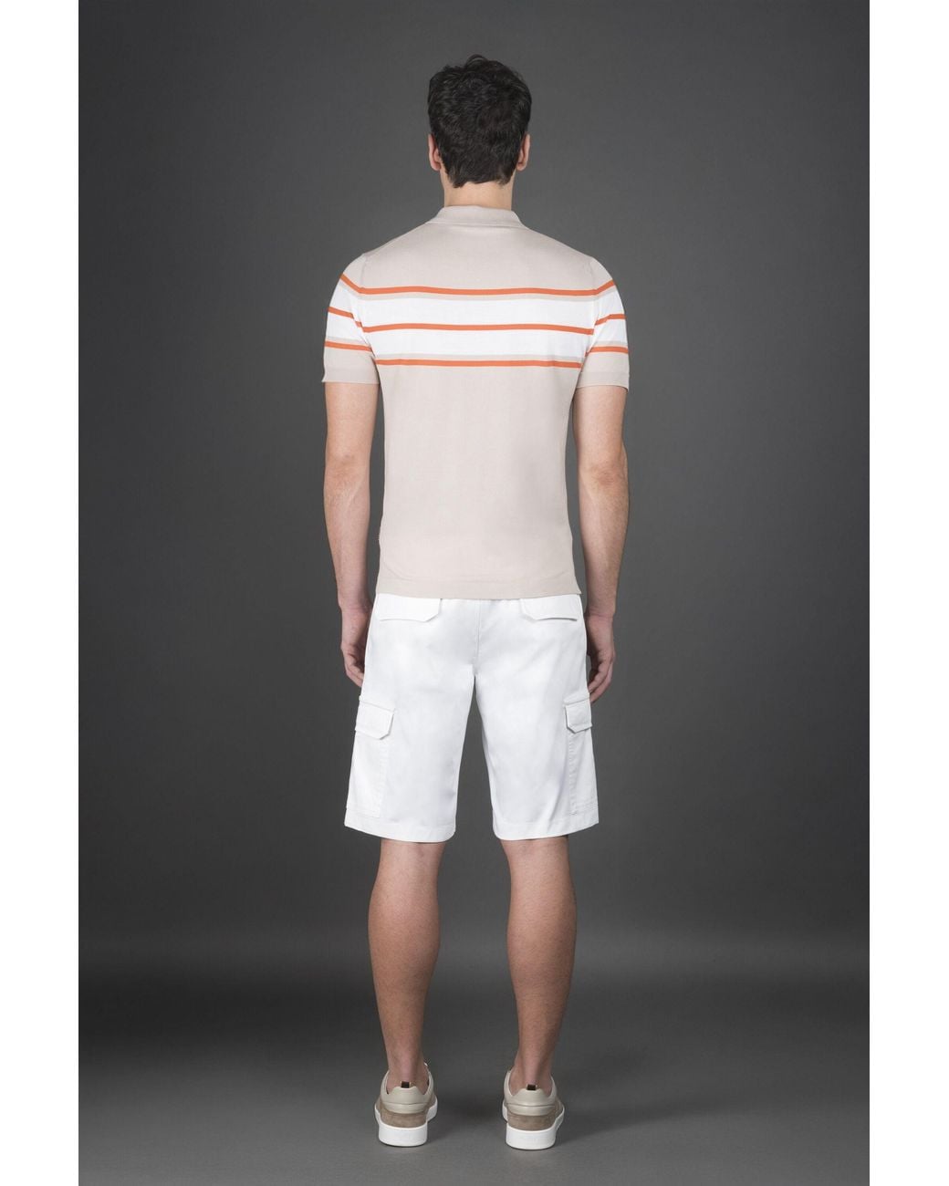 Moorer Black Striped Knit Sweater Clothing for men