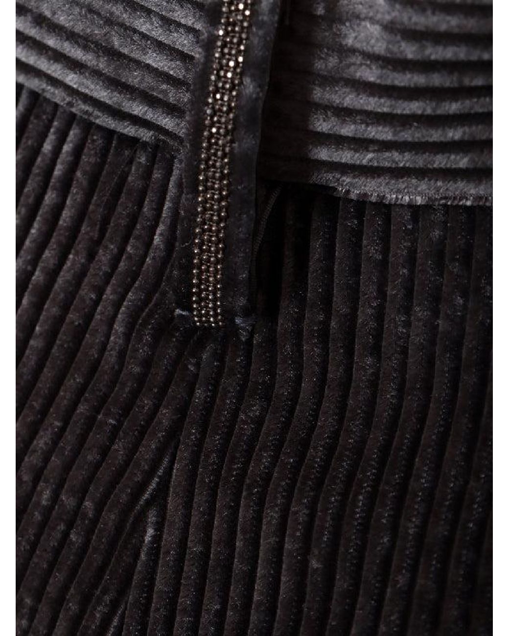 Brunello Cucinelli Black Blue Viscose Casual Pants