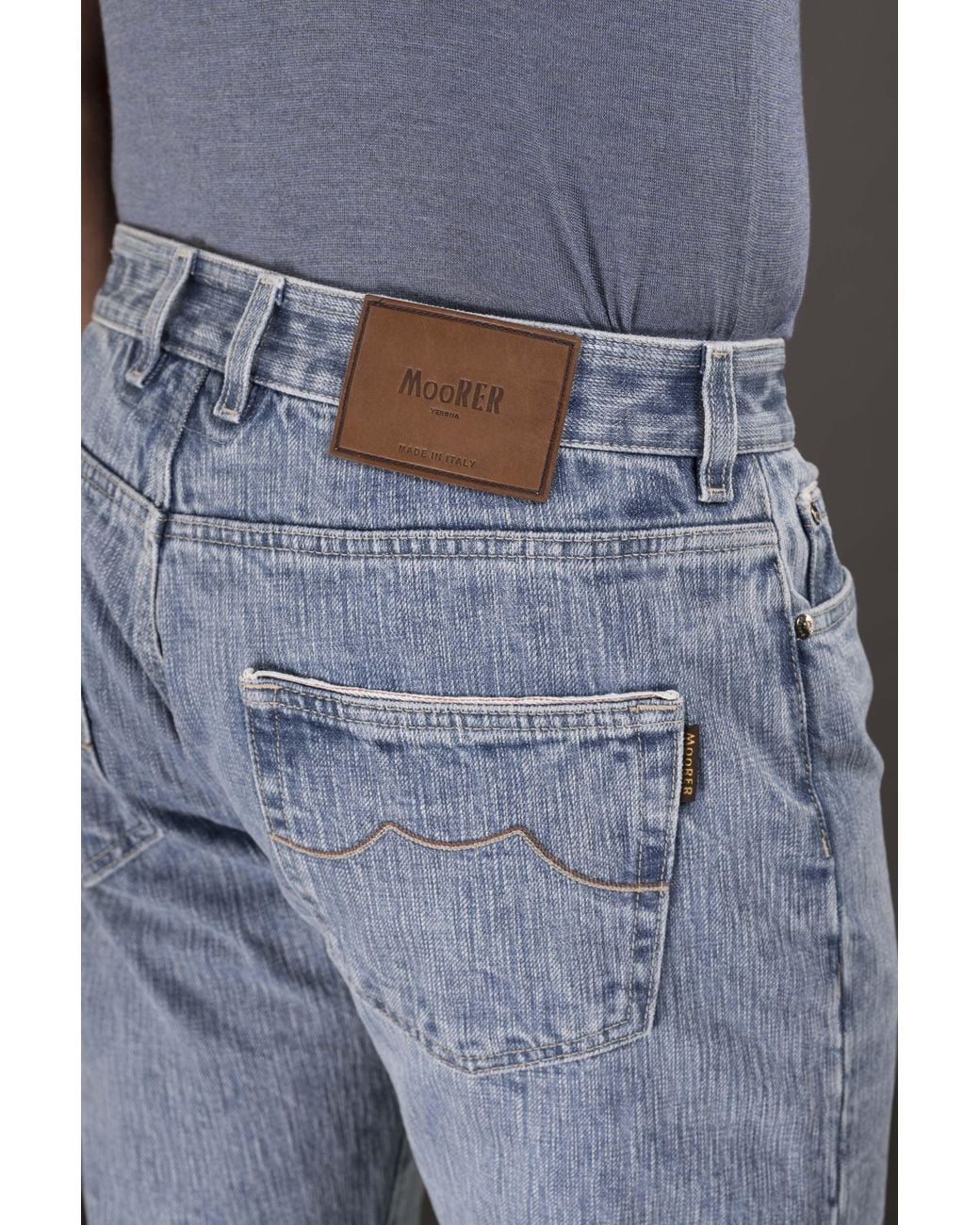 Moorer Black Light Relaxed Trousers for men