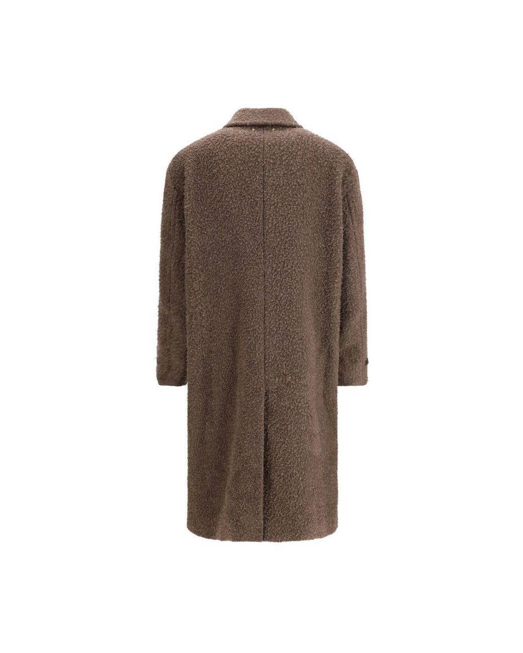 Golden Goose Deluxe Brand Brown Journey Single-Breasted Coat for men
