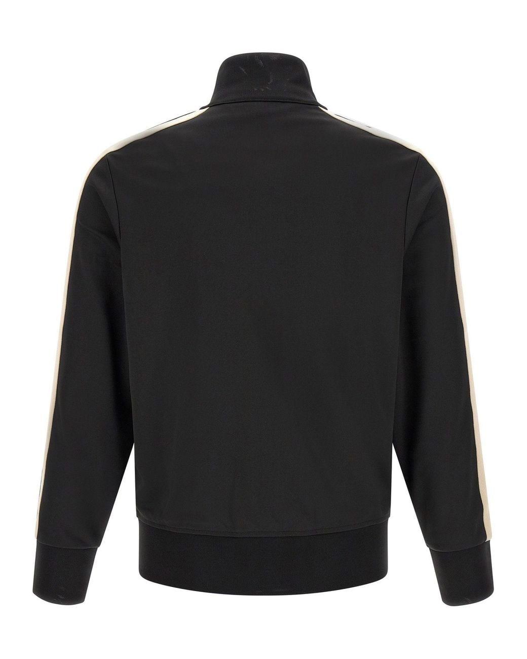 Palm Angels Black Track-Stripe Technical Sweatshirt for men