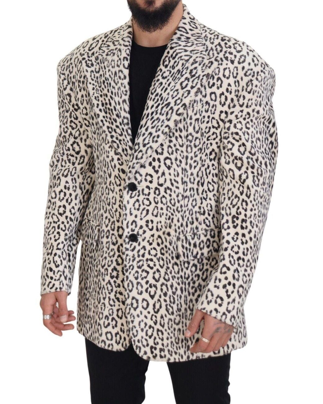 Dolce & Gabbana Gray Elegant Slim-Fit Blazer for men