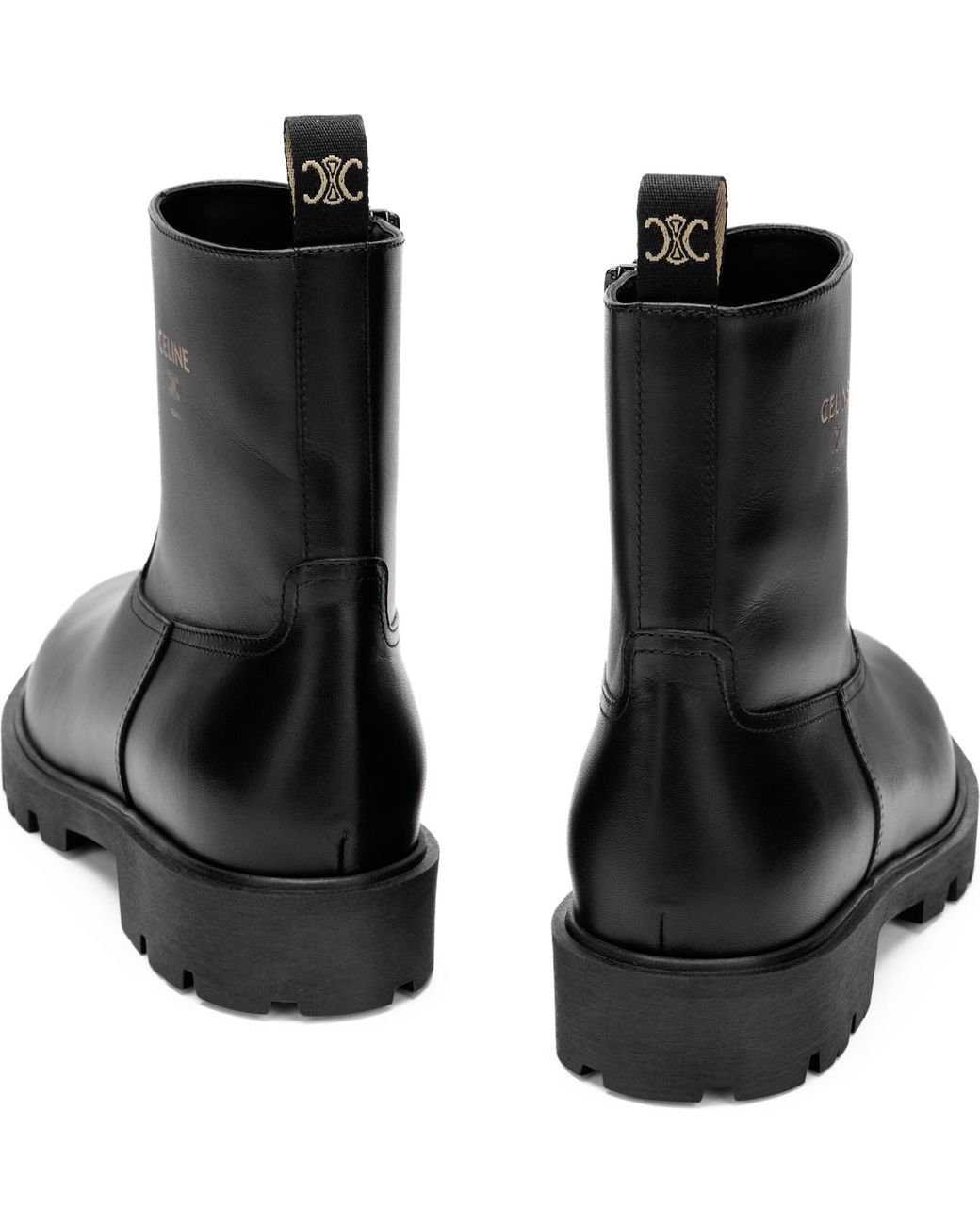Céline Black Margaret Boots Leather Calfskin