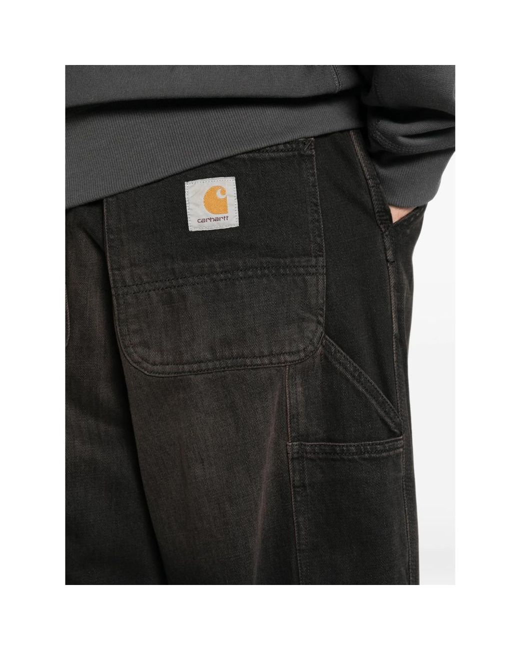 Carhartt Black Loose-Fit Denim Jeans for men
