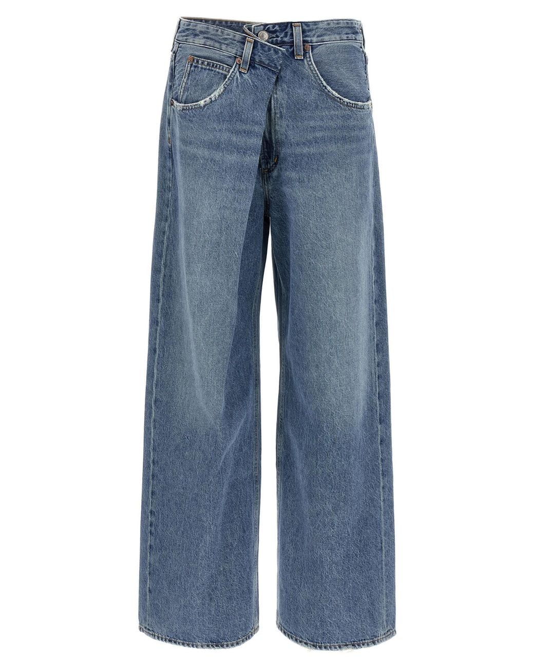 Agolde Blue 'Vana Jean Fold' Jeans