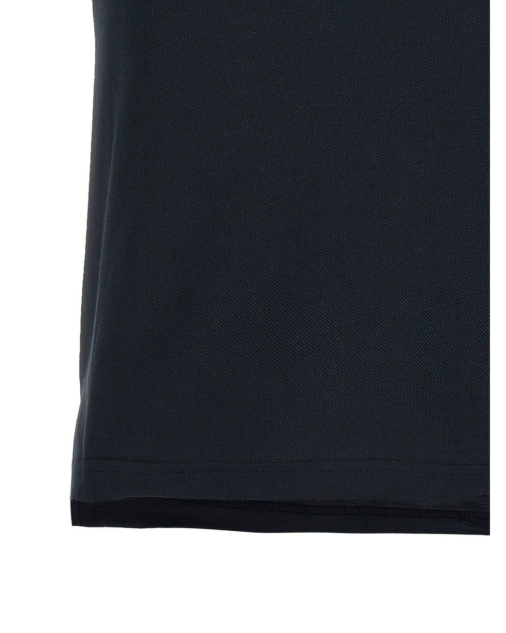 Balenciaga Black Logo-Embroidered Piqué Polo Shirt