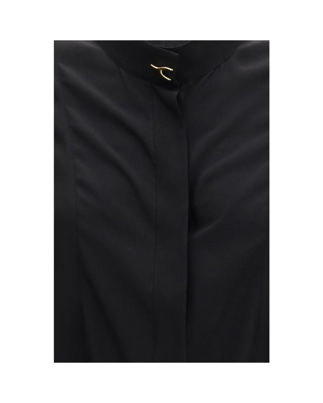 McQueen Black Silk Blouse