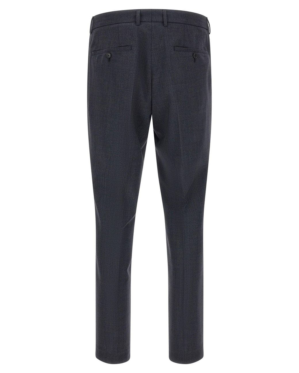 Boss Blue Virgin Wool Micro-Texture Pant Suit