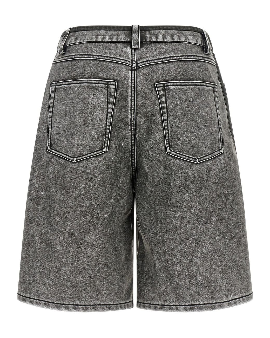 DIESEL Gray Polyethylene Bermuda Shorts