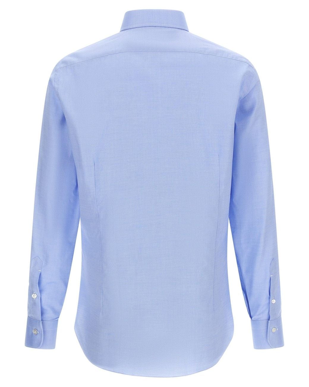 Barba Napoli Blue Oxford Cotton Shirt for men