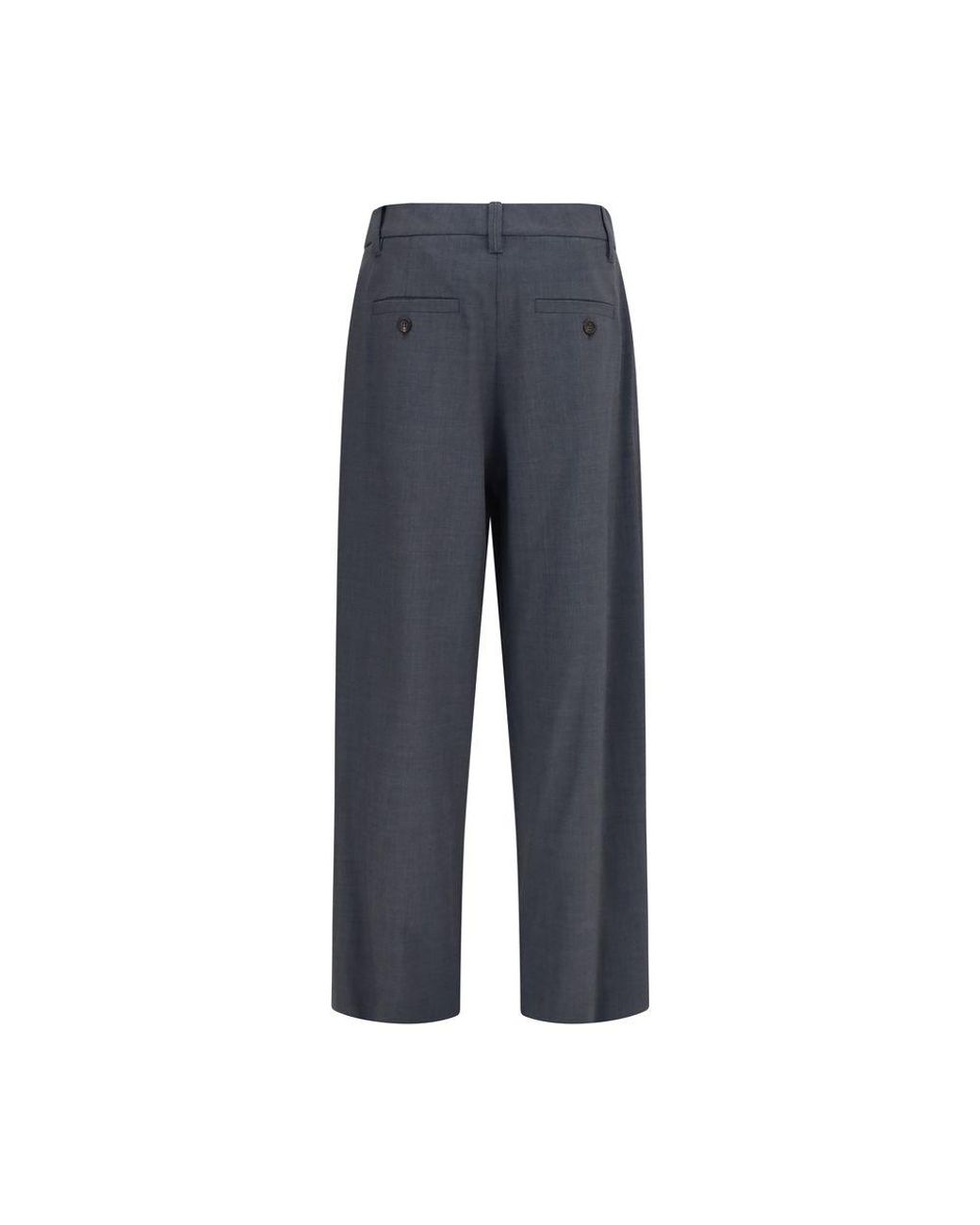 Brunello Cucinelli Blue Wool Oves Aries Dress Pants
