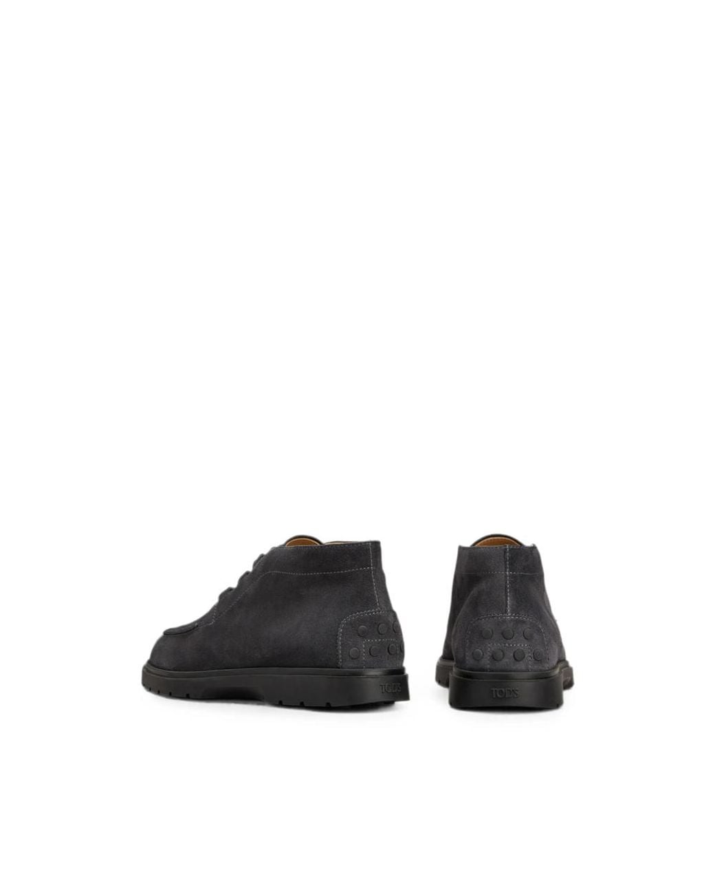 Tod's Black Suede Sneakers With Gommino Detail Calf Trainers for men
