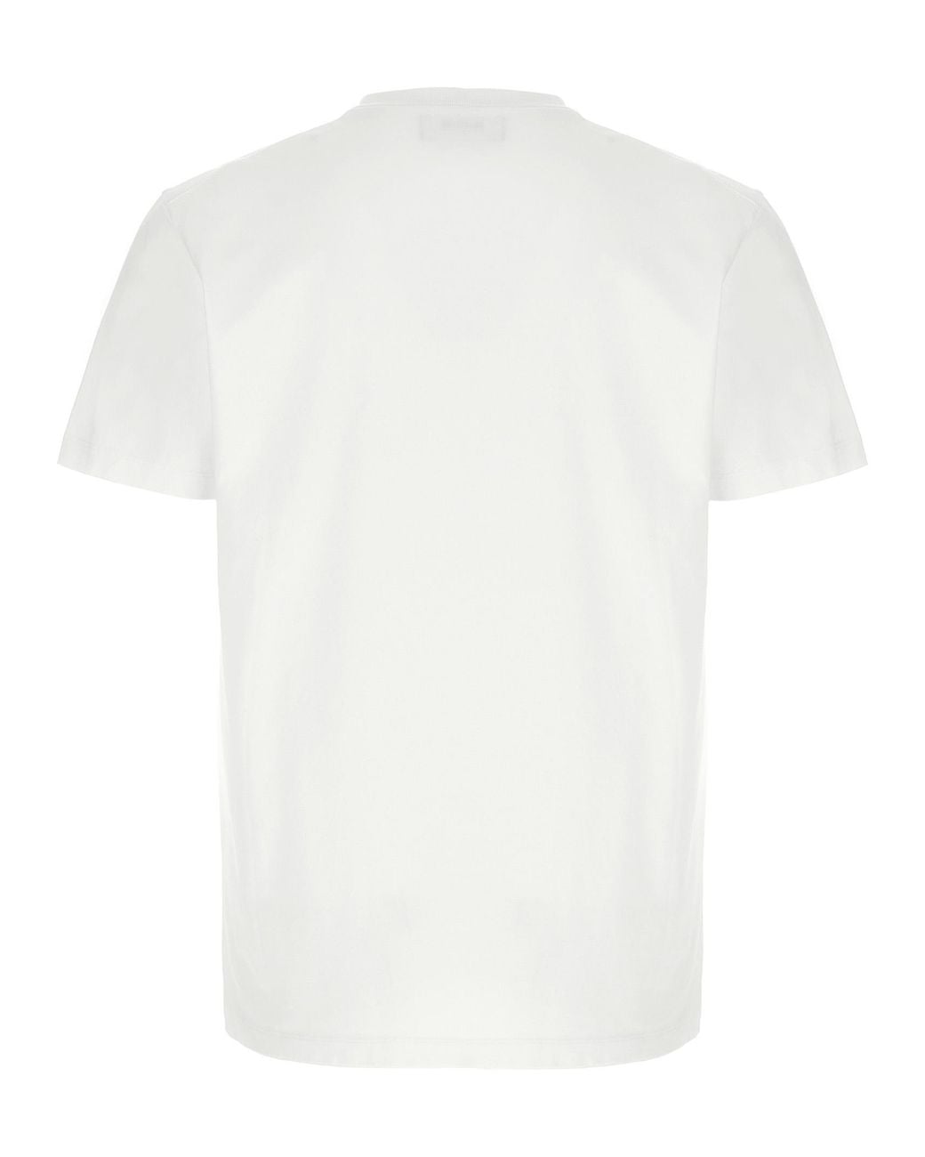 DSquared² White Classic Crew Neck T-Shirt With Logo Print for men