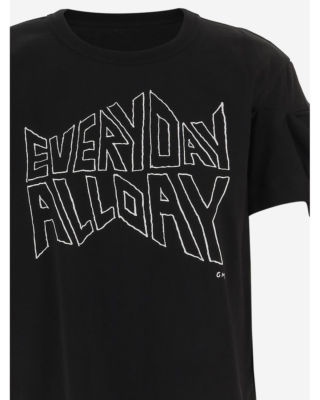 Sacai Black T-Shirt Double-Sleeve Cotton, T-Shirts & Jerseys