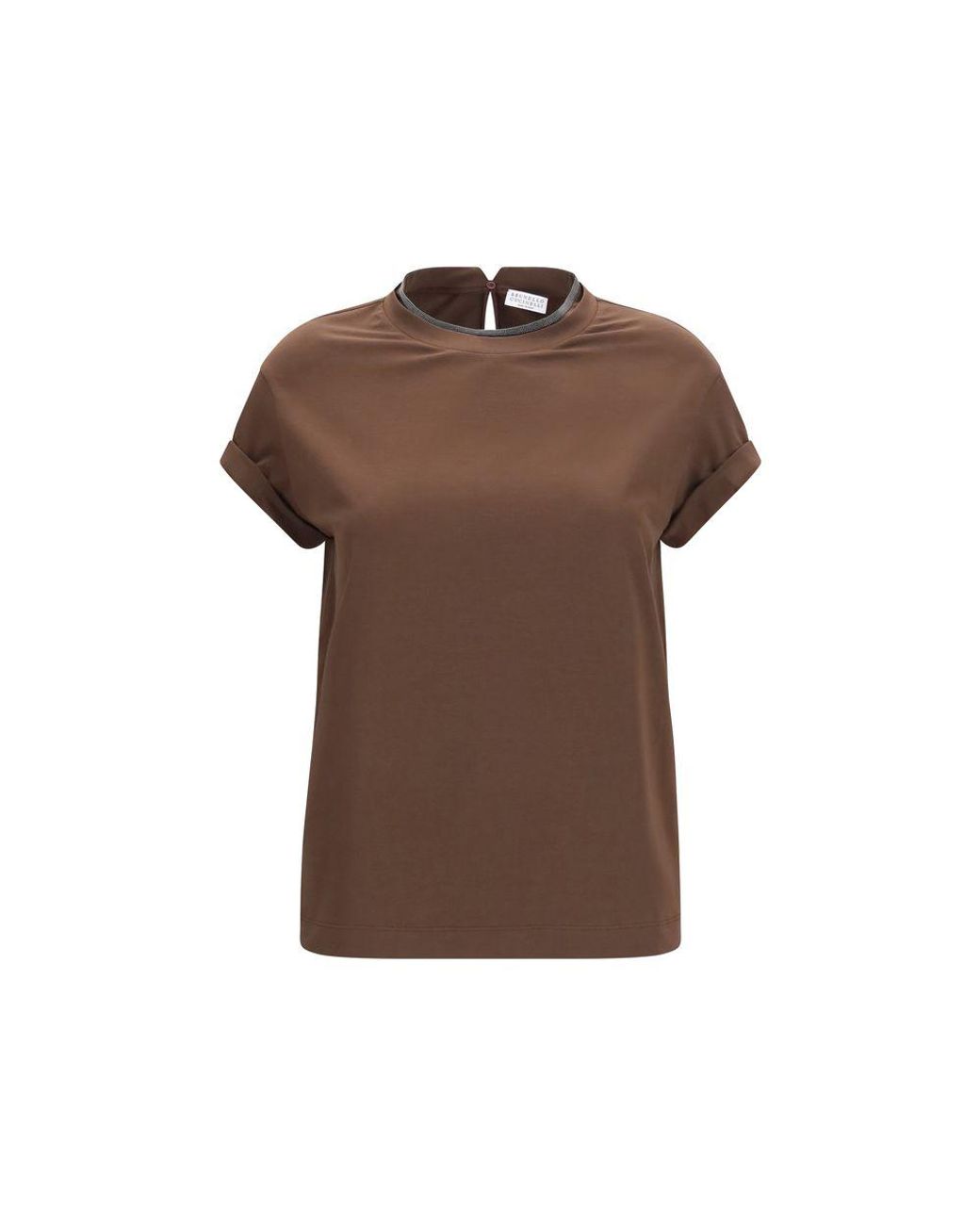 Brunello Cucinelli Brown Elastane T