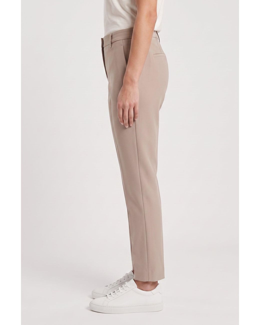 Brunello Cucinelli Natural Cotton Casual Trousers